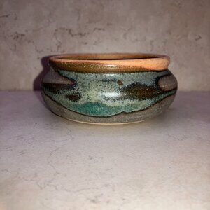Bizen Ware Japanese Hand Made Trinket Tray Yakishime Wood Burning Kiln